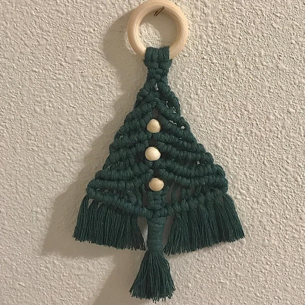 Boho macrame Christmas‎ Tree. Handmade